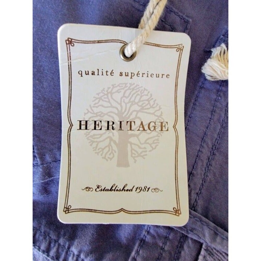 Heritage Juniors Bermuda Cargo Shorts Navy Blue 11 New W Tags - Picture 5 of 5